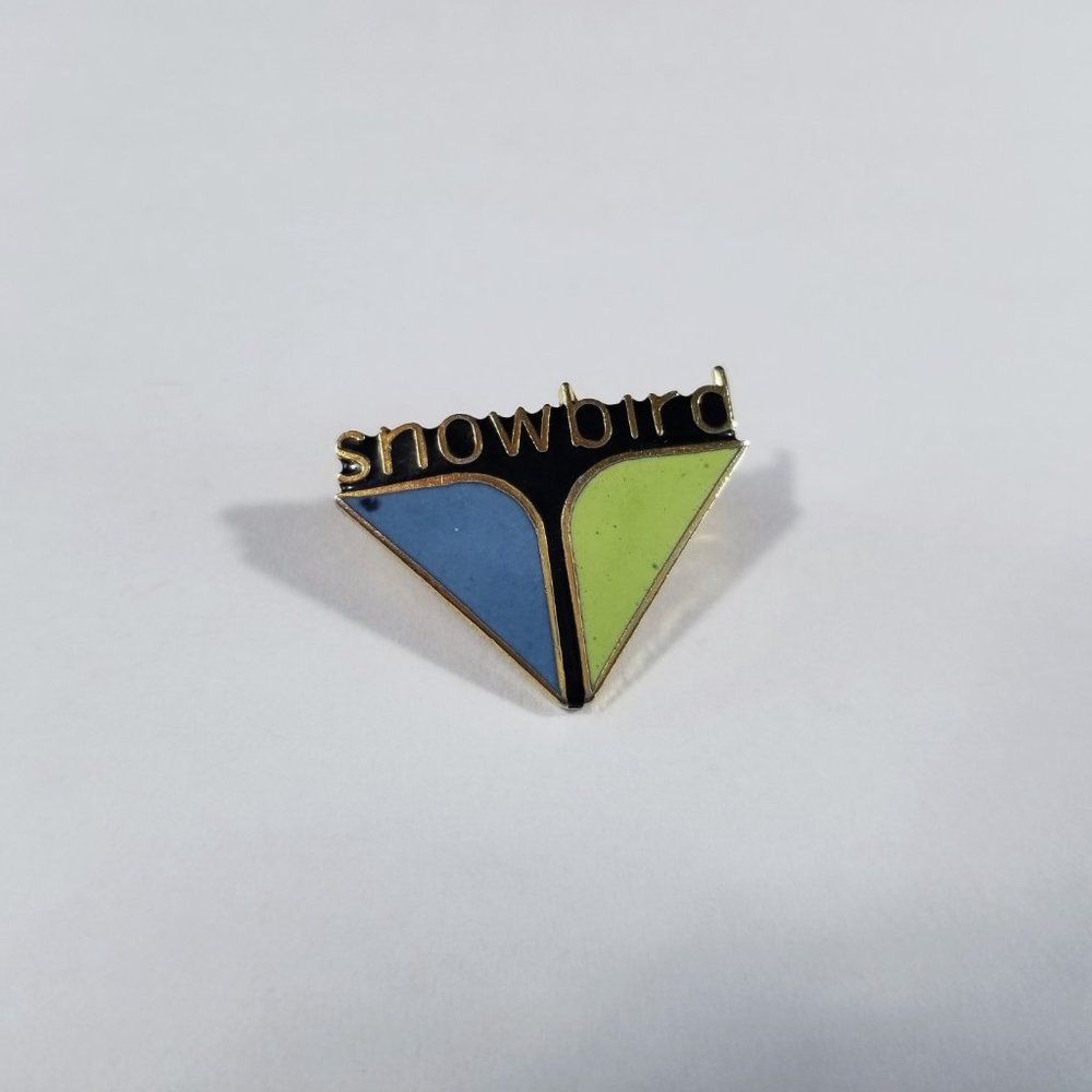 Snowbird ski resort enamel pin